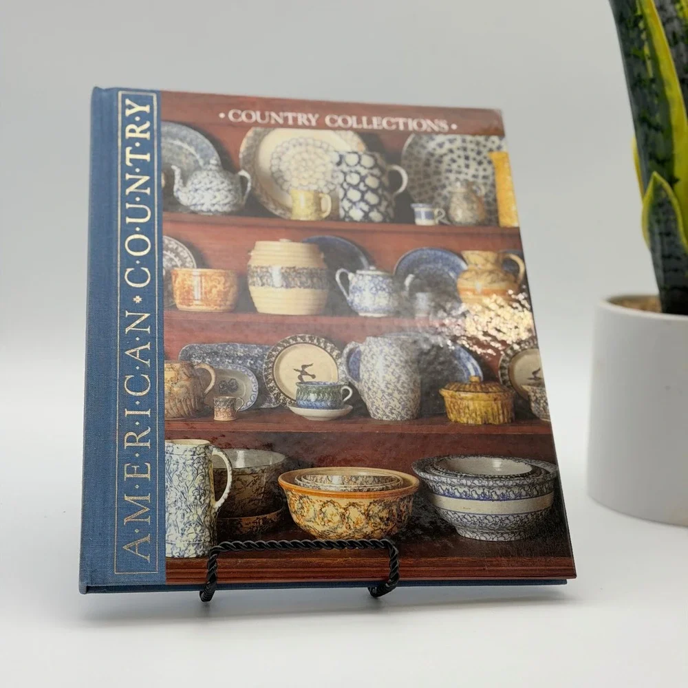 Vintage Time-Life American Country Collections Hardcover Pottery Folk Art Book
